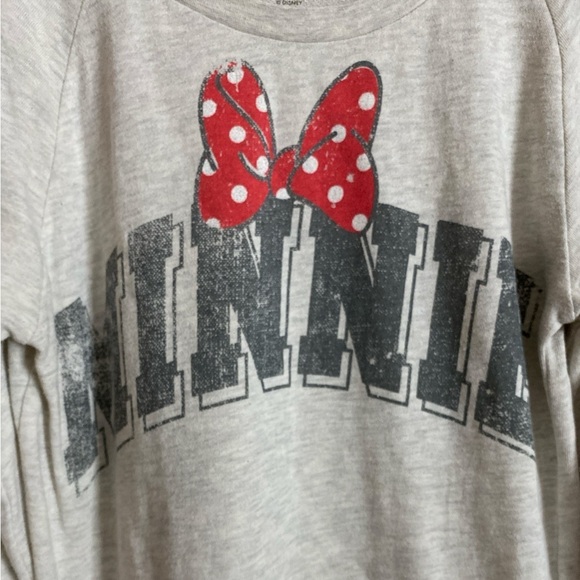 Disneyland Minnie Mouse 91% cotton 9% poly sweatshirt long sleeve medium - Picture 3 of 7